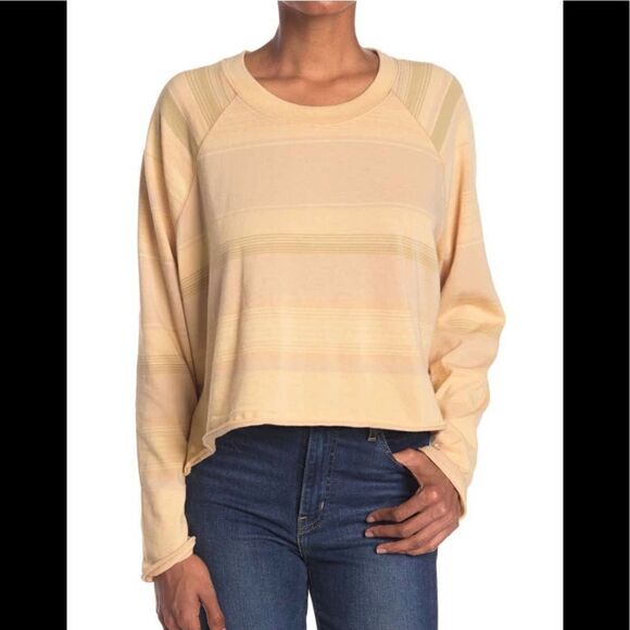 Free People L/S Cropped Top - Picture 1 of 8